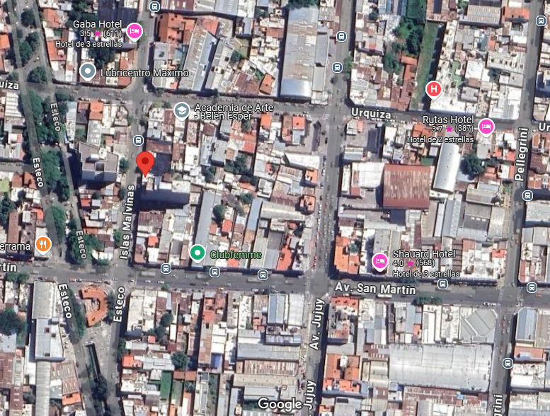 Mapa zona
