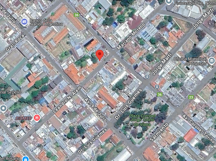 Mapa zona